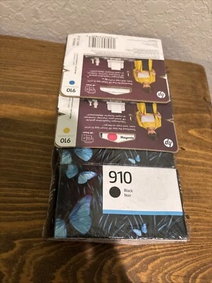 New Genuine HP 910 Black Color 4PK Ink Cartridges OfficeJet 8035, 8028 - Image 1 of 4
