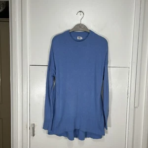Kin John Lewis Jumper Blue Lambswool Alpaca Blend Long Sleeve Oversized Size S - Picture 1 of 6