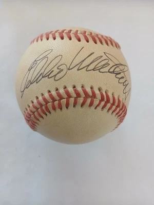 Eddie Mathews, 1978 Baseball HOF Inductee, Signed Major League Baseball - Image 1 of 4