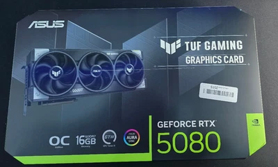ASUS TUF Gaming GeForce RTX 5080 16GB GDDR7 OC Edition Gaming Graphics Card - Image 1 of 4