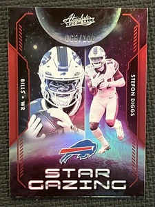 2023 Panini Absolute - Star Gazing Stefon Diggs #SG-17 Spectrum Red /100 - Picture 1 of 3
