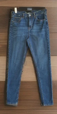 Top Shop Moto Vaqueros Mujer 31 Cintura Azul Elástico Excelente Foto 1 de 4