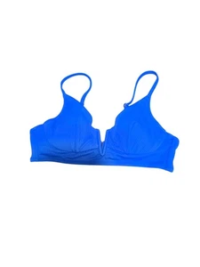 34B Shade & Shore Womens Blue Underwire Padded Bikini Top  - Picture 1 of 5