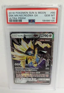 2018 Pokemon Sun & Moon #90 DSK.MN.NECROZMA GX Ultra Prism PSA 10 - Picture 1 of 3