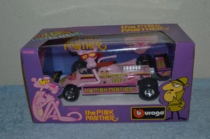 BURAGO - THE PINK PANTHER Formula 1 Racing Car - Made in Italy - Mint Box - Picture 1 of 17