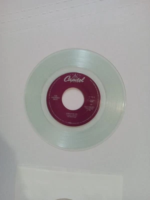 BEATLES - SGT PEPPERS / A DAY IN THE LIFE  - CLEAR VINYL 45 -mint Condition  New - Image 1 of 4