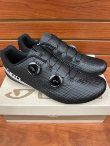 Zapatos de ciclismo de carretera Giro Regime para hombre, negros, M43, nuevos - Imagen 1 de 3