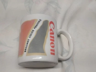 Retro Canon Printers Office Laser Black White Color Coffee Cup Mug adv Promo nr! - Image 1 of 4