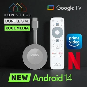 Homatics Dongle G 4K Stick Android 14 2GB RAM 32GB Google TV Netflix Certified - Picture 1 of 10