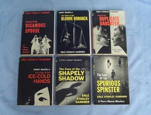 6 Vtg HCDJ 1960s A Perry Mason Mystery Series Erle Stanley Gardner GREAT COND! - Picture 1 of 7