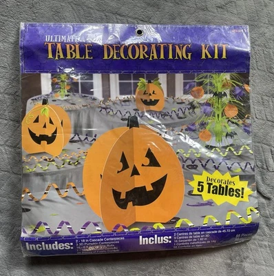 Halloween Table Decorating Kit (Decorates 5 Tables) Pumpkins - Image 1 of 4