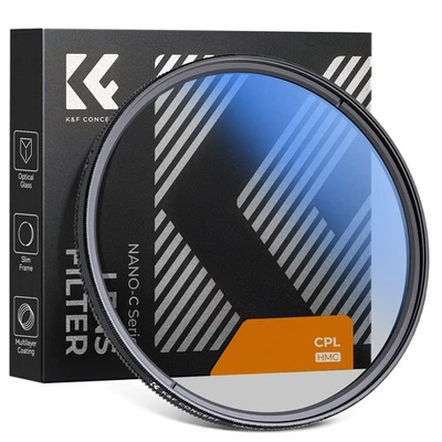 K&F Concept 82mm Circular Polarizer Lens CPL Filter for Camera - Image 1 of 4