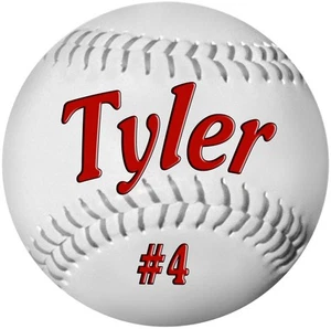 Calcomanías de béisbol de 2-4" pegatinas personalizar texto regalos niñas niños equipos deportes - Imagen 1 de 5