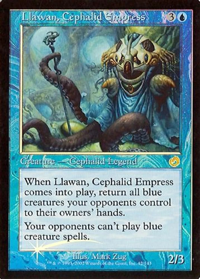 MTG - Torment - Llawan, Cephalid Empress - Foil - NM - Image 1 of 1