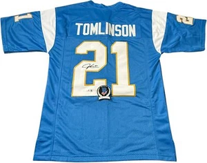 LADAINIAN TOMLINSON SIGNED SAN DIEGO CHARGERS JERSEY BECKETT BAS COA BP20227 - Picture 1 of 4