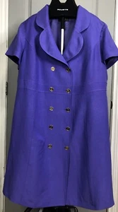 ALEX MARIE women's linen purple dresses. Size 24 W. - Picture 1 of 15