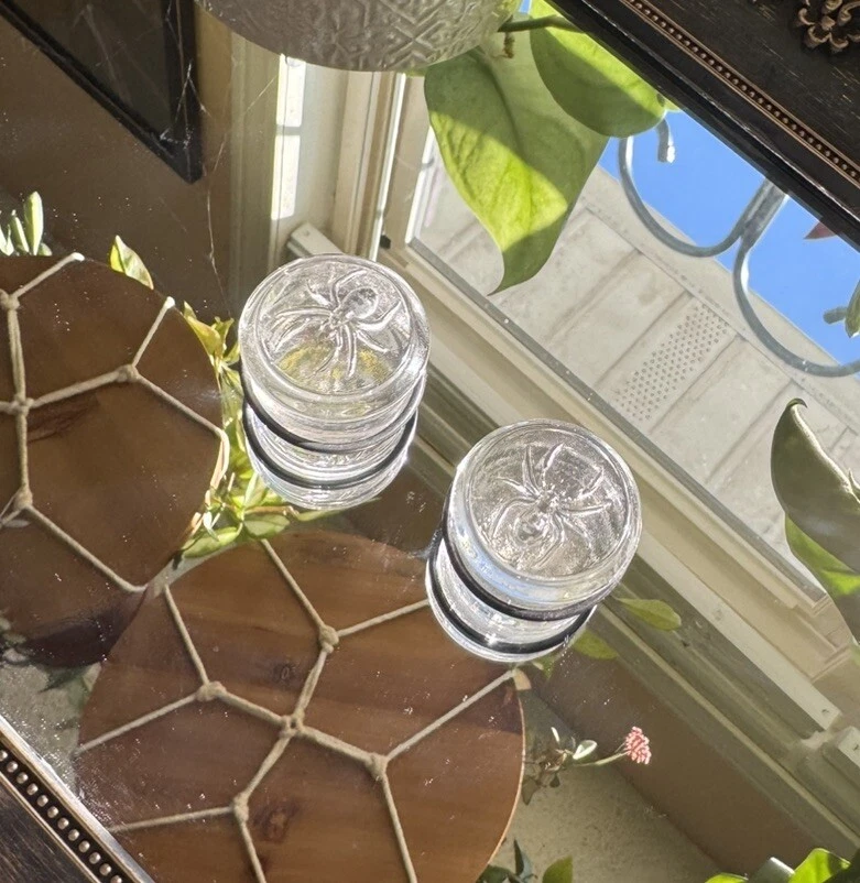 "Tapones araña de vidrio de resistencia industrial tapones de Halloween tapones de temporada espeluznantes 1"" IS" Foto 1 de 4