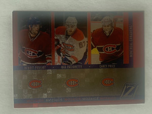 2010-11 Zenith Mozaics #12 Carey Price, Benoit Pouliot, Max Pacioretty