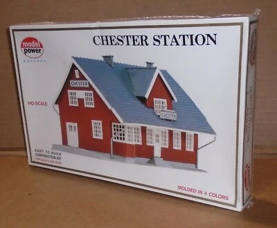 : Model Power HO Train Buildings ... Factory Sealed "Chester Station #454"  NIB - Image 1 of 4
