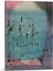 ARTCANVAS Twittering Machine 1922 Canvas Art Print by Paul Klee - Picture 1 of 11