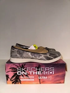 Skechers on the go verträumte Damenschuhe 136258/GYBK grau/weiß Größe UK 6 - Bild 1 von 8