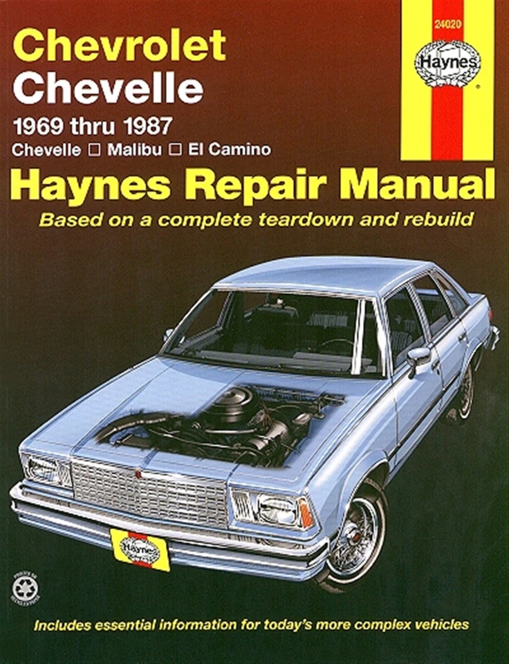 Manual de reparación Chevy Chevelle, Malibu, El Camino 1969-1987 Foto 1 de 1