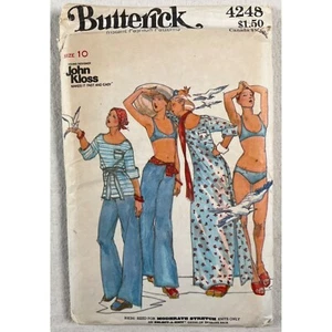 4248 Butterick Sewing Pattern RARE 80s Designer John Kloss Beach Wear Size 10 - Bild 1 von 5