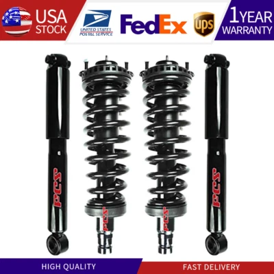 Front Struts + Rear Shocks for GMC Envoy Chevy Trailblazer SSR Saab 9-7X Buick - Image 1 of 4