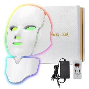 18FTRabbit LED Face Mask Model FM-01, 7 Color LED Light Therapy, Skin Care, Face - Picture 1 of 7