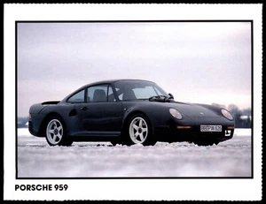 Porsche 959 4 x 5.5 Inch RGA Car Collectors Card c1989 - Bild 1 von 2