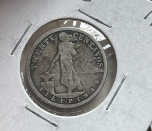 1916 S Philippines 20 Centavos - Silver - Picture 1 of 2