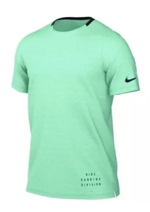 Nike Running Shirt Dri-Fit Adv Slim Fit Green Glow DQ6540-342 Men’s Sz Med NWOT - Picture 1 of 3