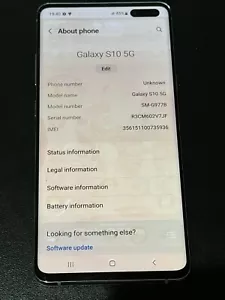 Samsung Galaxy S10 5G - 256GB - Crown Silver (Unlocked) Phone - Picture 1 of 4