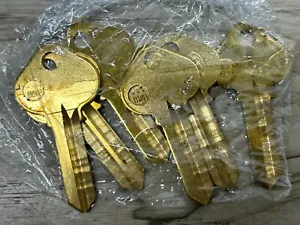 STAR Schlosser Zubehör Messing Schlüssel Rohlinge 5RU8 6er Set Made in USA NOS - Bild 1 von 6