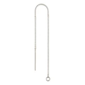 2 Stck. Sterlingsilber U Einfädler Box Kette Tropfen Ohr Drähte • Zum Selbermachen Schmuckherstellung - Bild 1 von 1