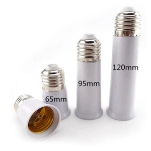 2pcs E27 to E27 LED Lamp light Base Socket Extension Converter Extender Adapter - Picture 1 of 11