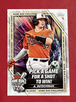 2023 Topps Home Run Challenge #HRC-3 Adley Rutschman Baltimore Orioles RC Rookie - Image 1 of 2