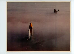 SPACE SHUTTLE Challenger in fog to launchpad- NASA Photo Collection 8x10 - Picture 1 of 2