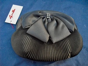 LYRELLA~BOLSO CLUTCH DE NOCHE NEGRO~Arco y pedrería~ENVÍO GRATUITO~NUEVO - Imagen 1 de 2