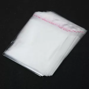 Clear Cellophane Cello Bags Plastic OPP Card Display Self Adhesive Peel Seal - Picture 1 of 5