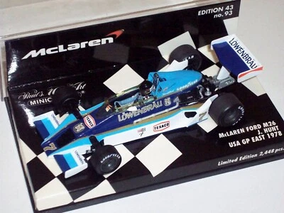 MINICHAMPS 1/43 MCLAREN FORD M26 USA GP EAST 1978 JAMES HUNT 530784397 2448 pcs - Immagine 1 di 4