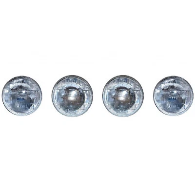 5-3/4" Halogen Sealed Beam Glass Hi & Low Headlight Bulbs H5001 & H5006 Set Of 4 - Image 1 of 4