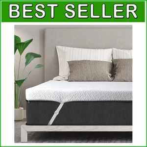 Hochdichte 4 Zoll Gel Memory Foam Topper für Einzelbetten - waschbarer Bambusbezug - Bild 1 von 8
