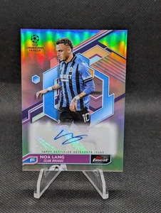 2022-23 Topps Finest UEFA Club Competitions Auto Noa Lang Card #A-NL Auto Brugge - Bild 1 von 2