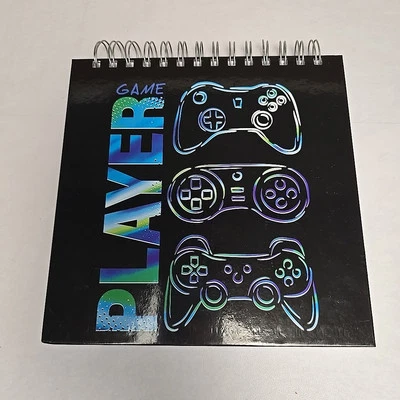 8x8 Sketch Book 100 Sheets Spiral Bound Paper for Drawing "Game  Player"  - Image 1 of 4