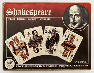 HN Platnik Pokerkarten Und Scala 40 Shakespeare Design: Donald Burton AC028 - Picture 1 of 2