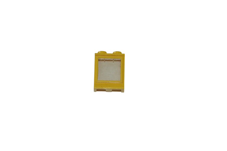 Lego® 12V TRAIN Railway Window 2x2 YELLOW with Glas - Image 1 of 1