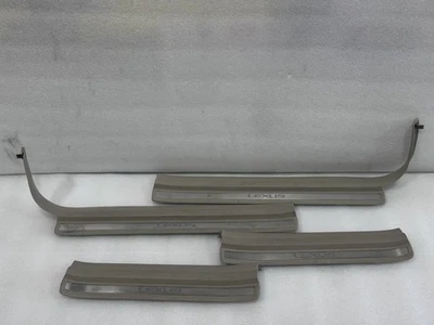 1998 1999 2000 LEXUS LS400 DOOR SILL SCUFF PLATE TRIM PANELS SET BEIGE LF03 - Image 1 of 4