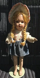 Muñeca Horsman Bright Star Composición Años 40 con Peluca y Ojos Dormidos 15" - Imagen 1 de 16