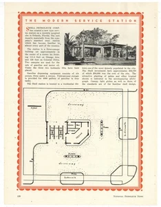 Planos y fotos de gasolineras 1930: General Petroleum Palo Alto & Shell en Orlando FL - Imagen 1 de 2